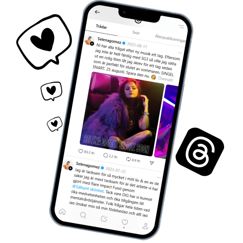 Skaffa Threads Följare